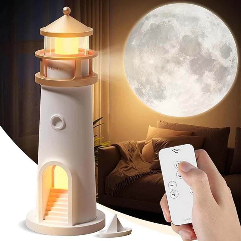🗼 Faro Luna – Proyector de Luna Realista